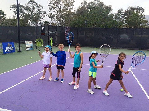 Santa Barbara School of Tennis is the training place for a number of rising stars